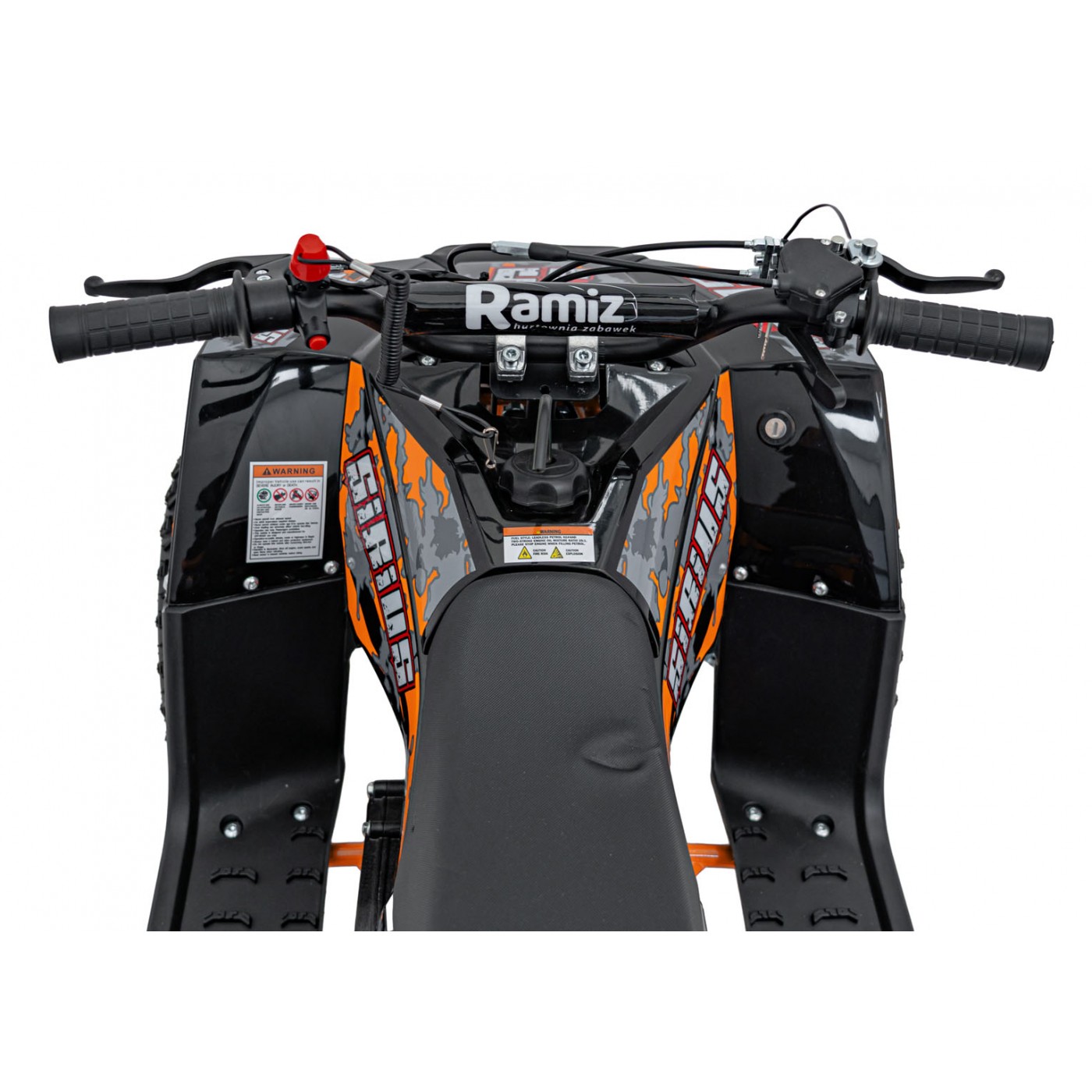 Oranžová spaľovacia štvorkolka SIRIUS 49CC