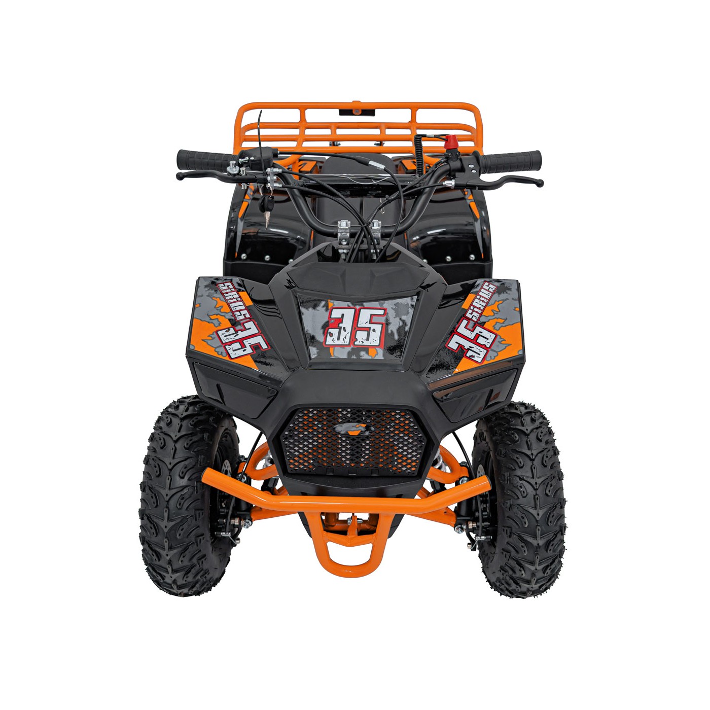 Oranžová spaľovacia štvorkolka SIRIUS 49CC