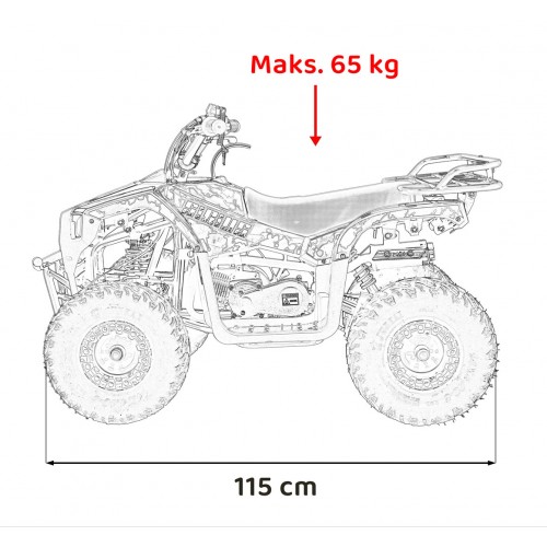 Modrá spaľovacia štvorkolka SIRIUS 49CC