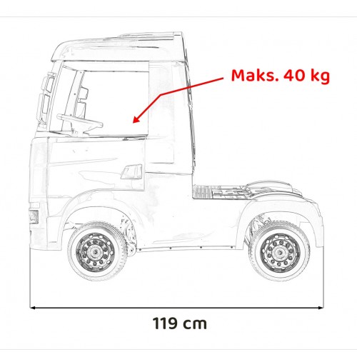 Vozidlo Scania R-SERIE nalakované na červeno