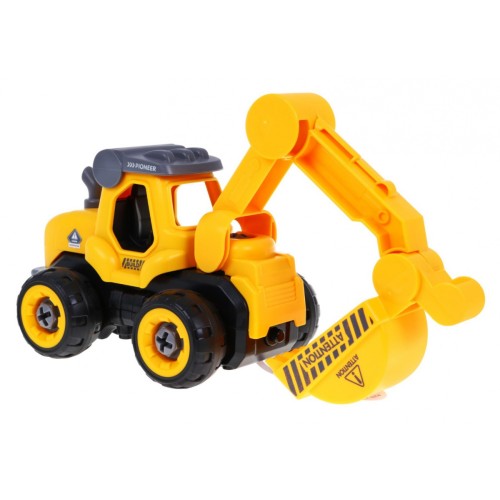 Rozoberateľný báger s pohonom pre deti 3+ Elektrický skrutkovač + Pohonná jednotka + Zvuky