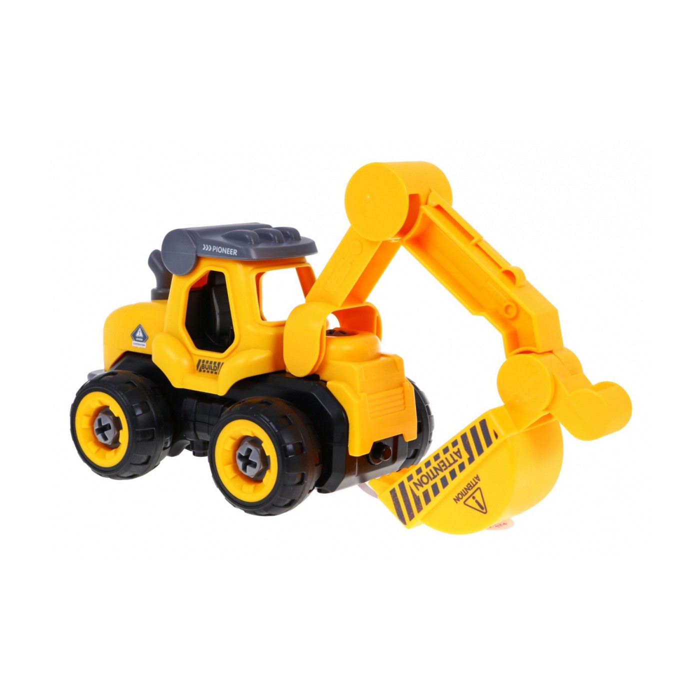 Rozoberateľný báger s pohonom pre deti 3+ Elektrický skrutkovač + Pohonná jednotka + Zvuky
