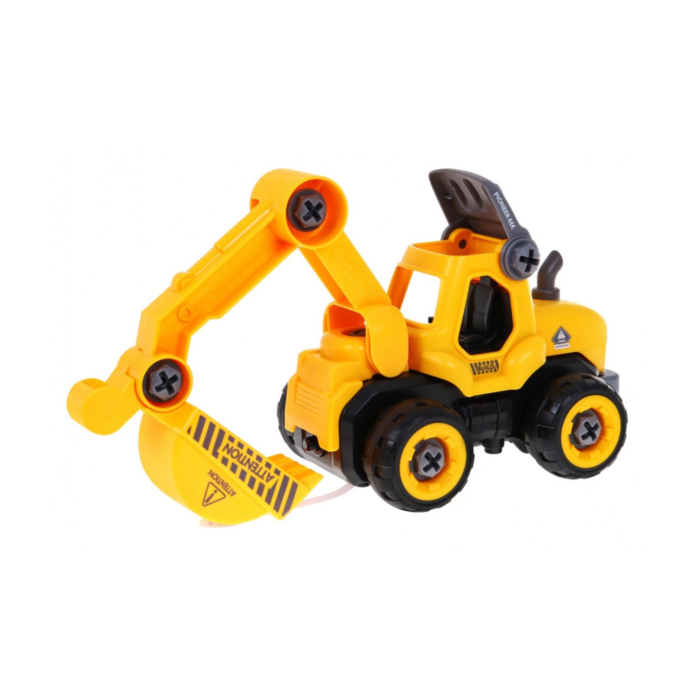 Rozoberateľný báger s pohonom pre deti 3+ Elektrický skrutkovač + Pohonná jednotka + Zvuky