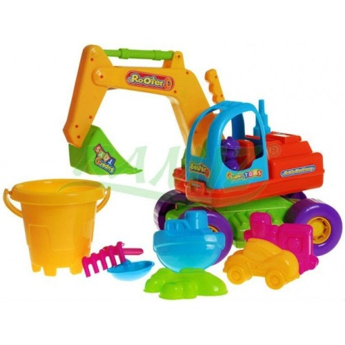 Sada Formičiek na piesok s bagrom