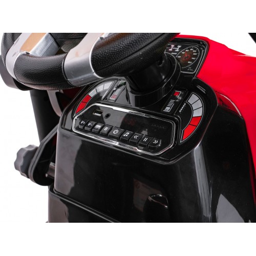 MEGA D68 ťahač s červeným prívesom