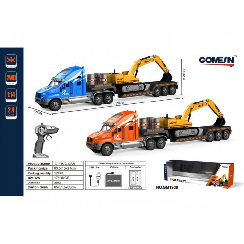 R/C nákladné auto so žeriavom
