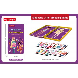 Mini magnetická šatňa pre dievča