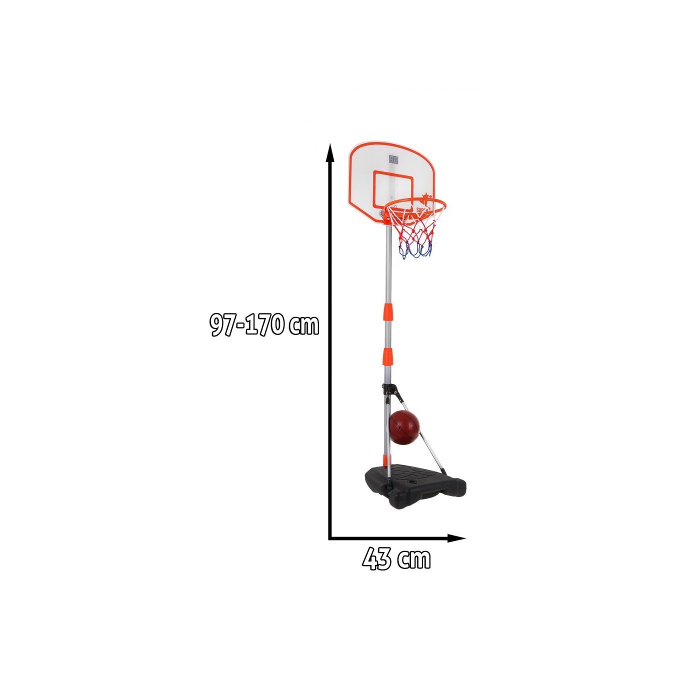 Basketbal 170 cm Elektronický Počítadlo Bodov