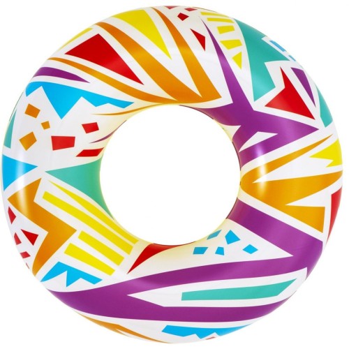 Plávací kruh Geometrické Tvary Biele BESTWAY