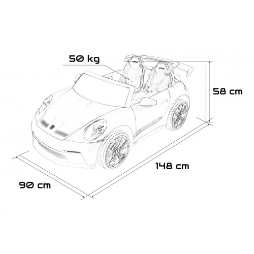 Vozidlo Porsche 911 GT 3 White