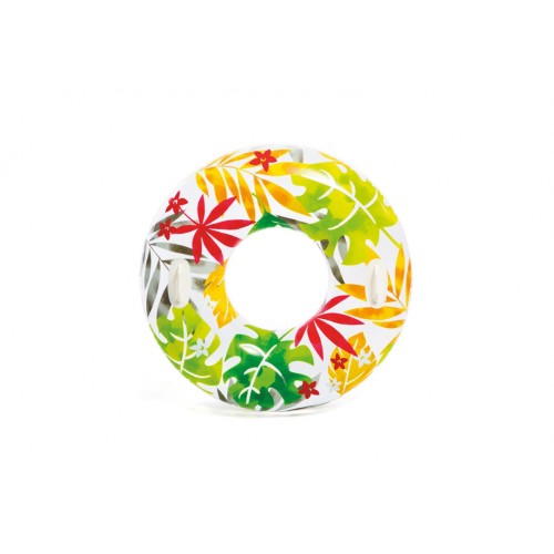 Plávací kruh TROPICAL INTEX Biele