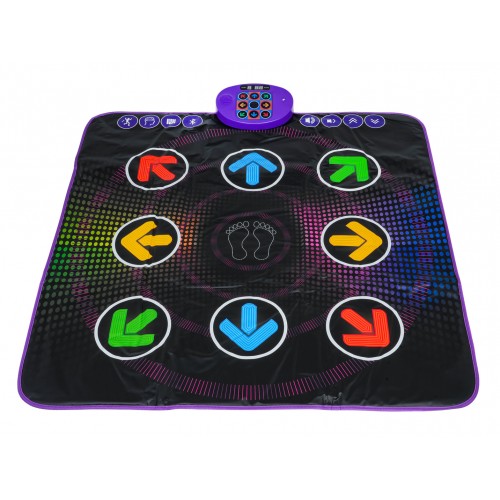 Čierna hudobná tanečná podložka