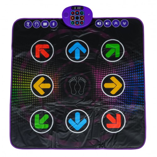 Čierna hudobná tanečná podložka