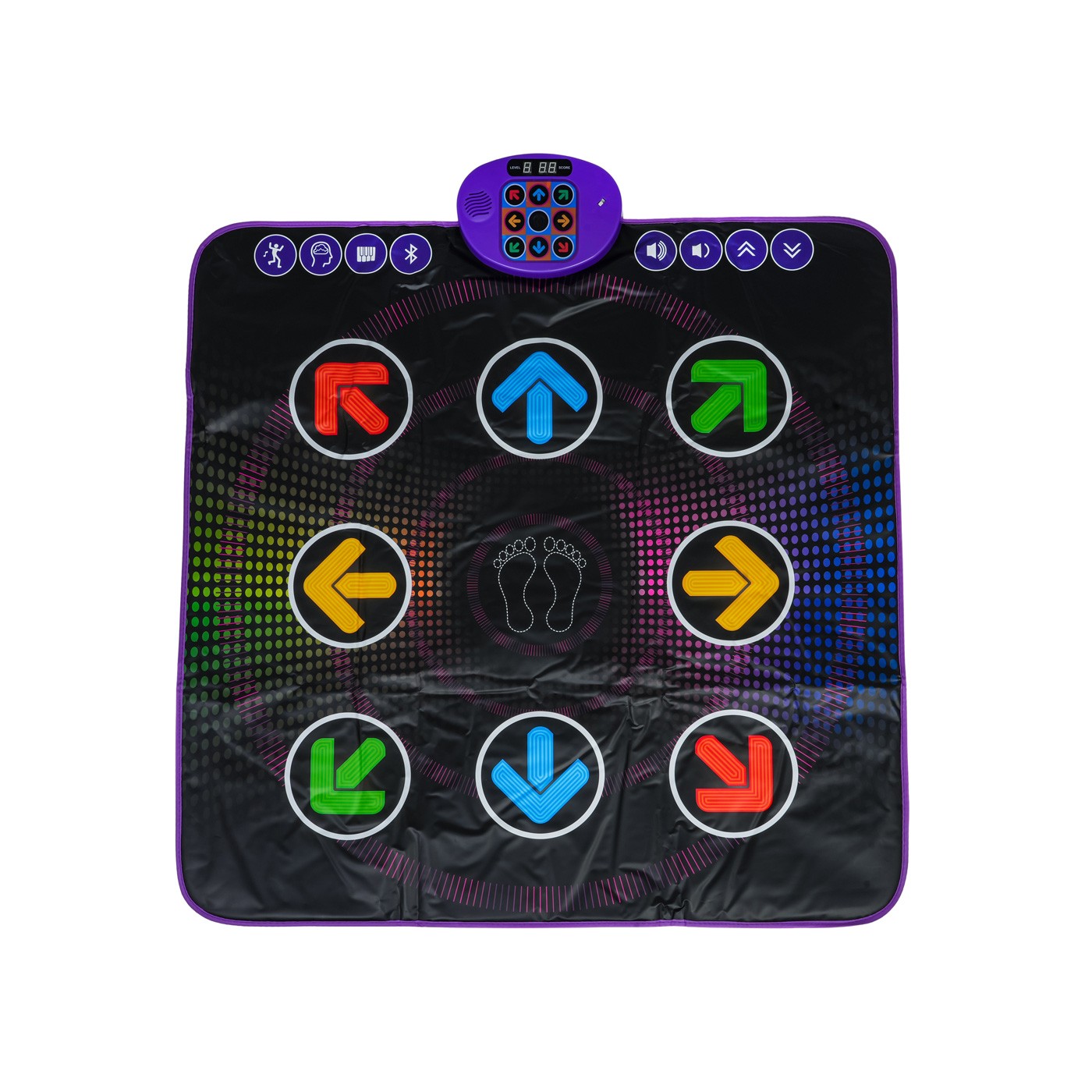 Čierna hudobná tanečná podložka