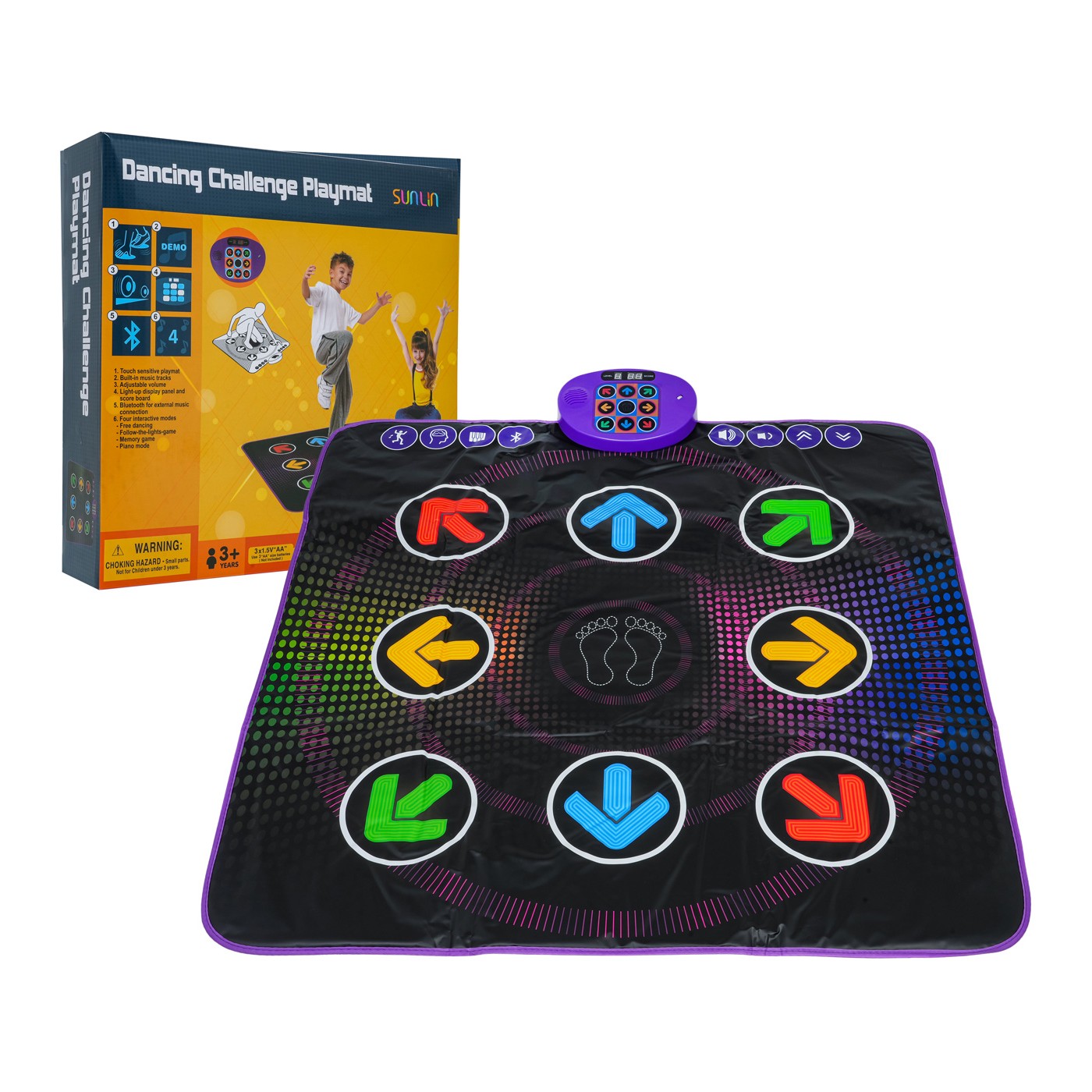 Čierna hudobná tanečná podložka