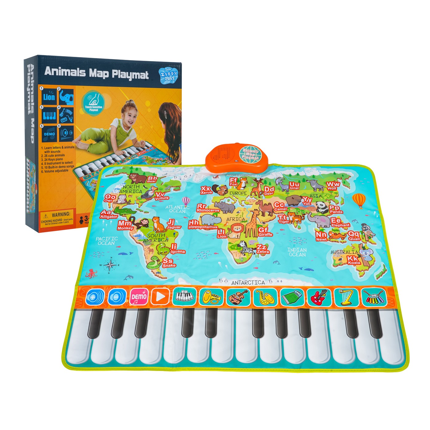 Hudobná podložka Animal World Keyboard