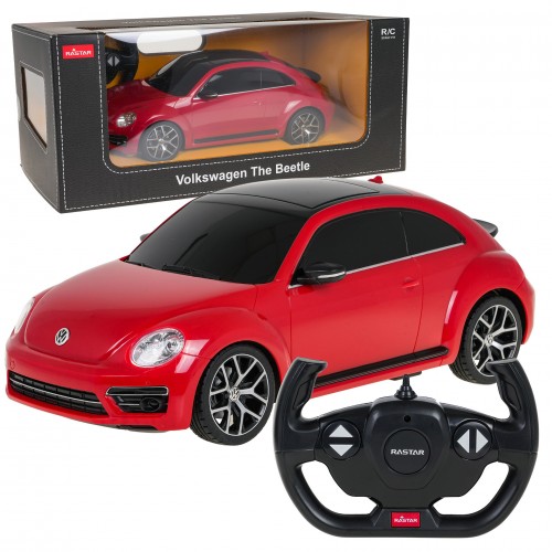 R/C Volkswagen Beetle auto 1:14 RASTAR Red