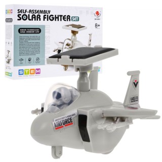 Solárny robot Stíhačka pre deti 8+ Hračka DIY na zostavenie + Motor + Solárny panel