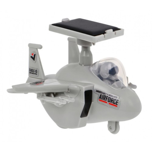 Solárny robot Stíhačka pre deti 8+ Hračka DIY na zostavenie + Motor + Solárny panel