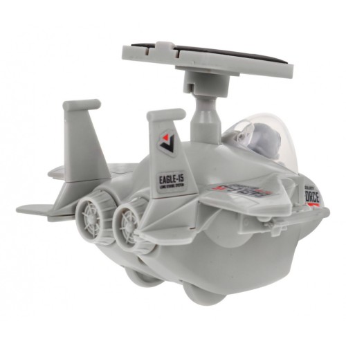 Solárny robot Stíhačka pre deti 8+ Hračka DIY na zostavenie + Motor + Solárny panel