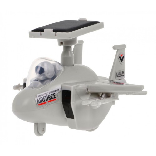 Solárny robot Stíhačka pre deti 8+ Hračka DIY na zostavenie + Motor + Solárny panel