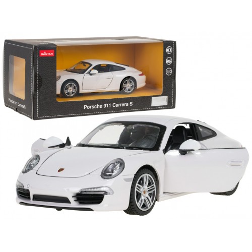 Kovové auto 1:24 Porsche 911 White RASTAR