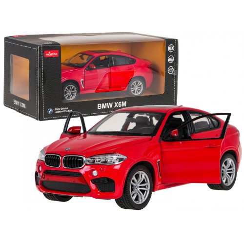 Kovové auto 1:24 BMW X6M Red RASTAR