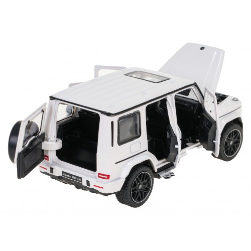 Kovové auto 1/32 Mercedes-Benz AMG G63 so zvukom White RASTAR