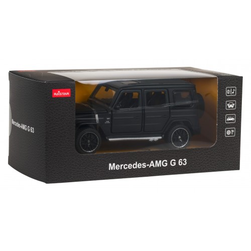 Kovové auto 1/32 Mercedes-Benz AMG G63 so zvukom Black RASTAR