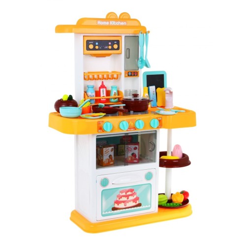Kuchynský kútik Kuchyňa pre deti Žltý 43 ks. + Interaktívne efekty + Kohútik s vodou