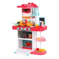 Kuchynský kútik Kuchyňa pre deti Ružový 43 ks. + Interaktívne efekty + Kohútik s vodou