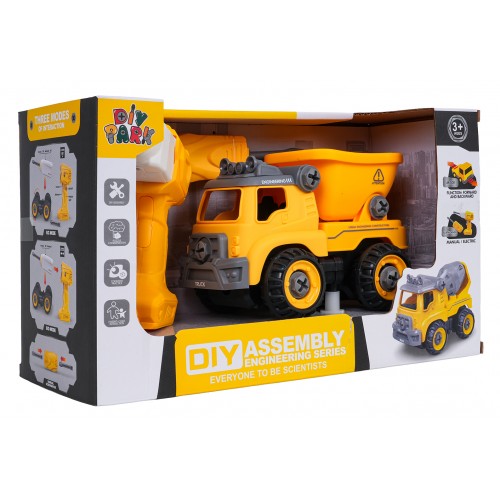 Demontovaný stavebný sklápač