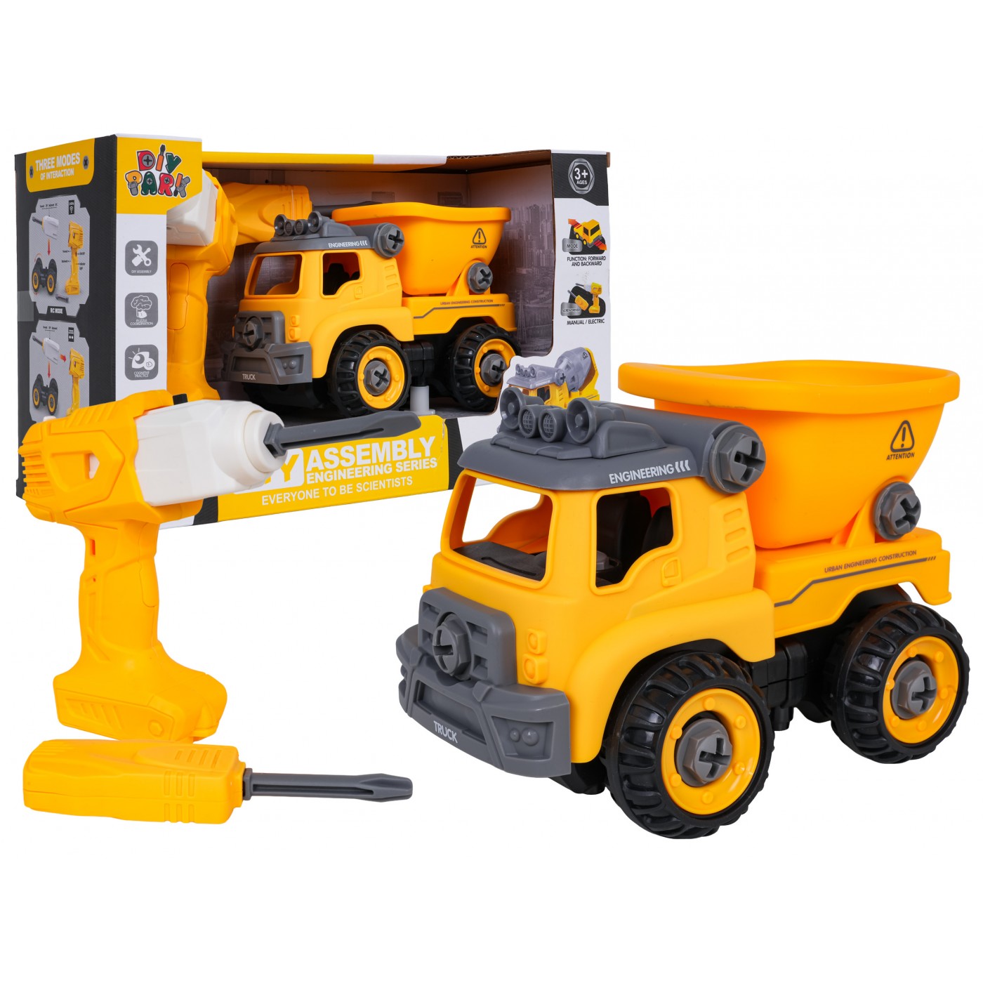 Demontovaný stavebný sklápač