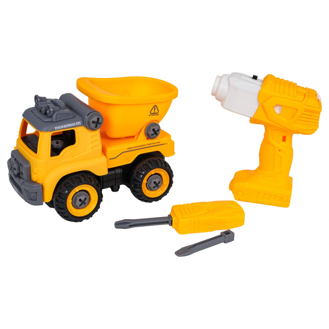 Demontovaný stavebný sklápač