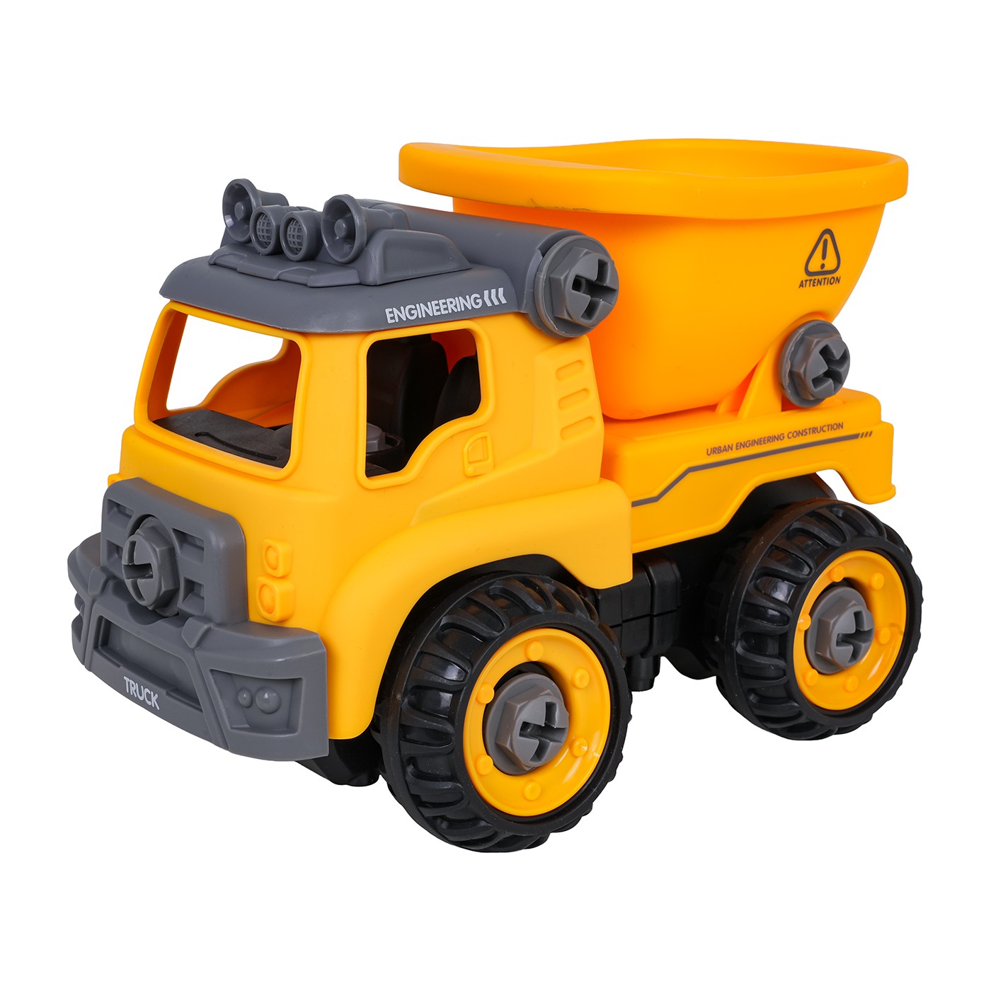 Demontovaný stavebný sklápač