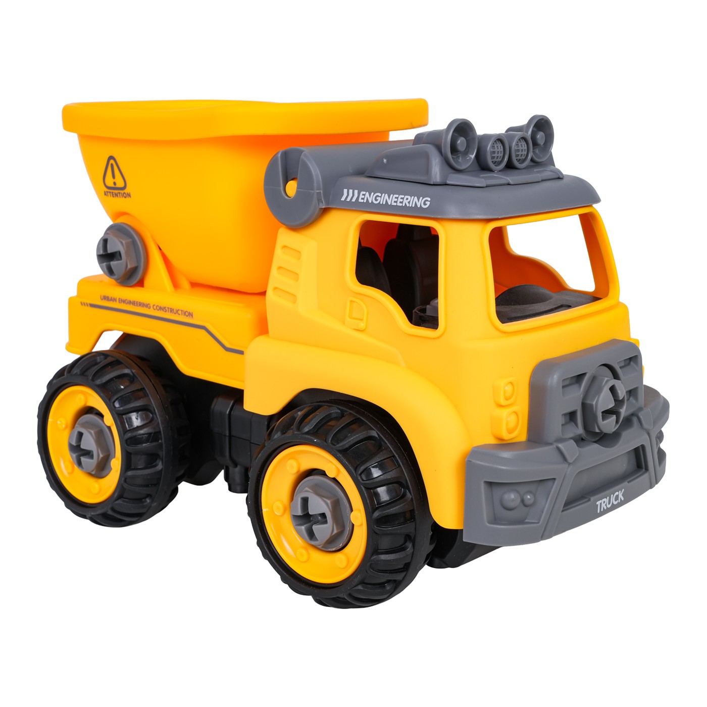 Demontovaný stavebný sklápač