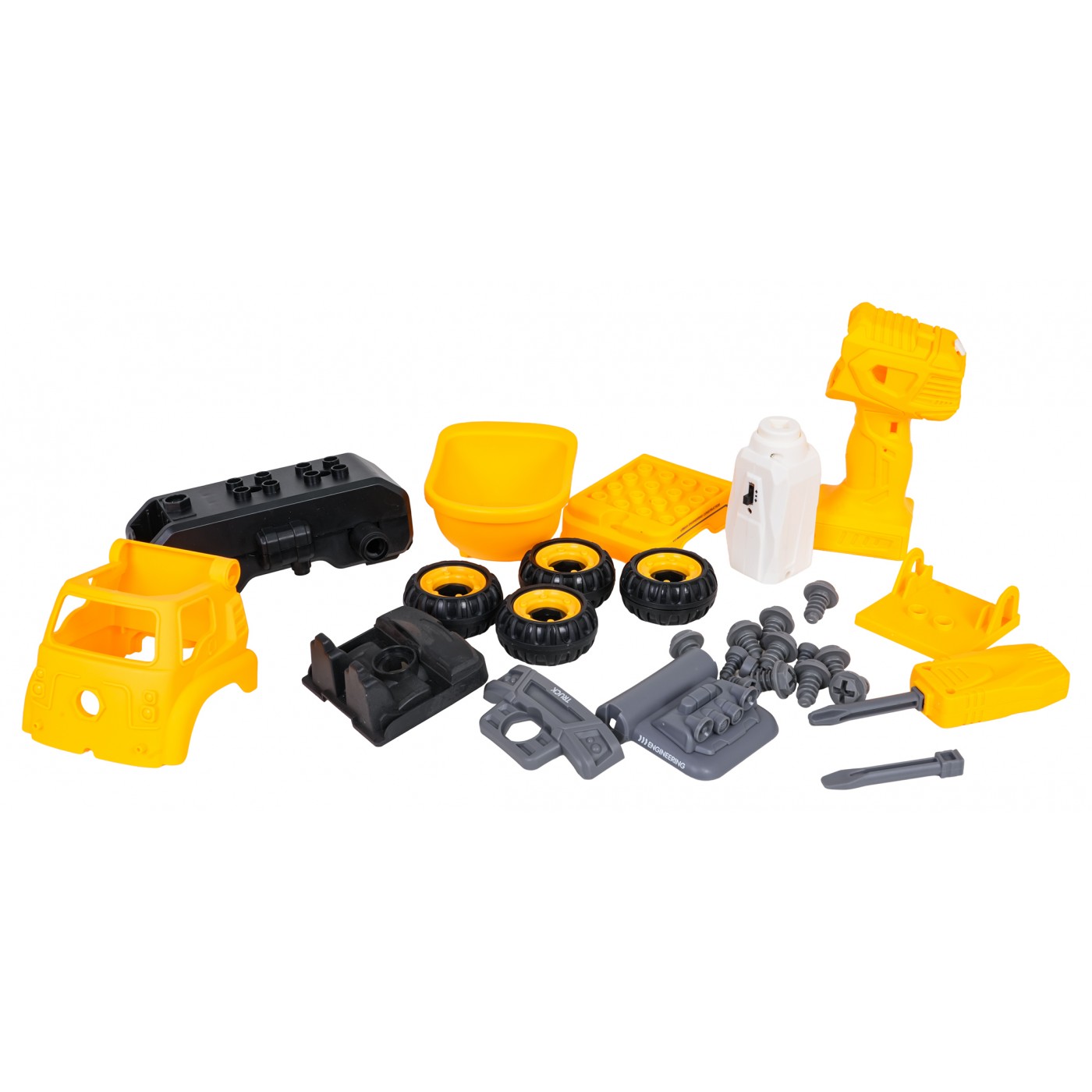 Demontovaný stavebný sklápač