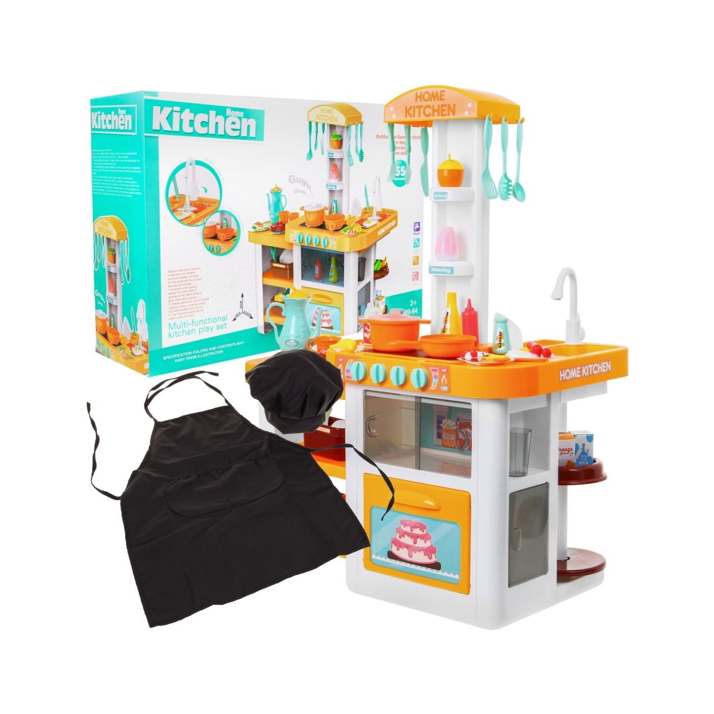 Kuchynský kútik 46 ks. Žltý Zástera Čiapka Kohútik s vodou