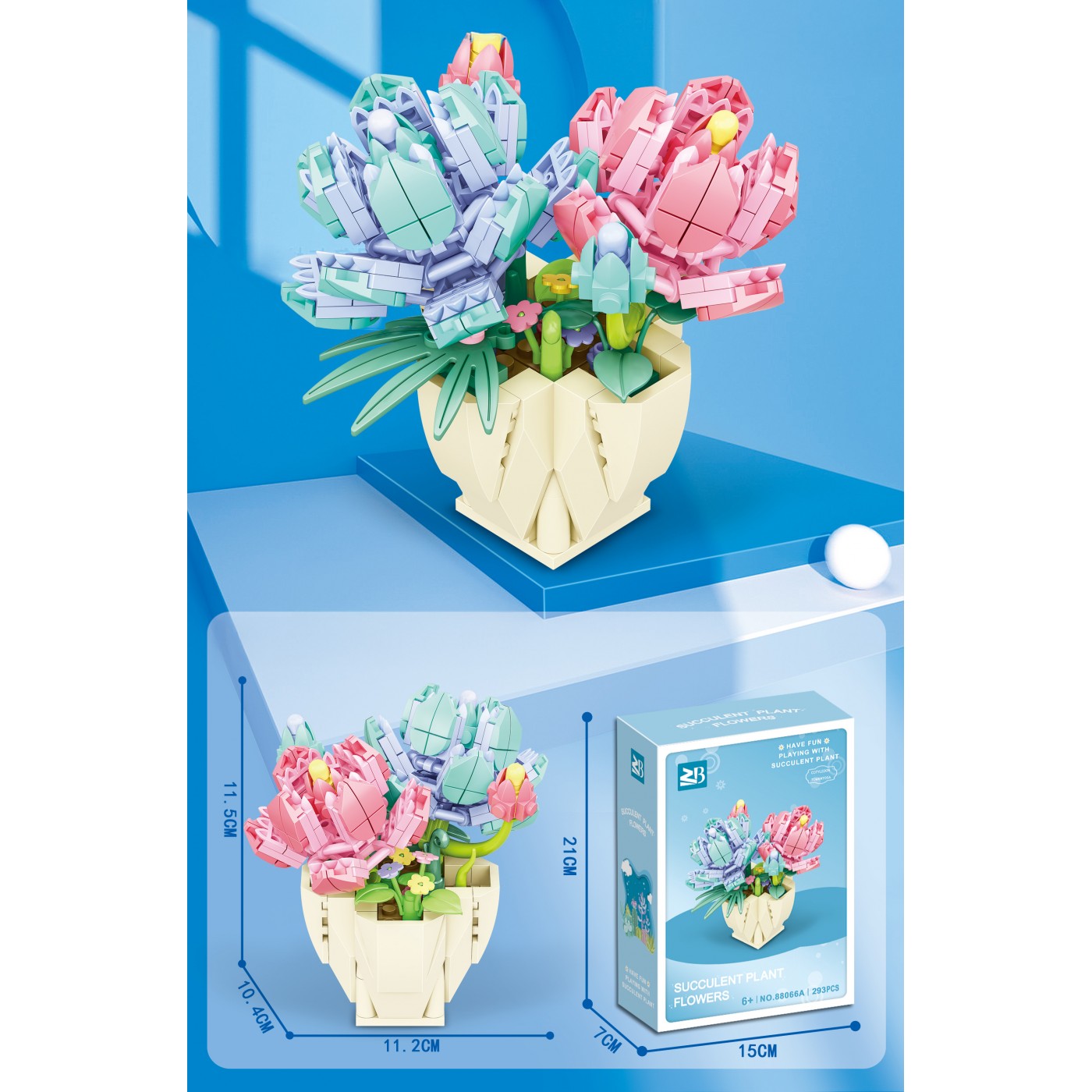 Sada kvetinových blokov 293 ks.