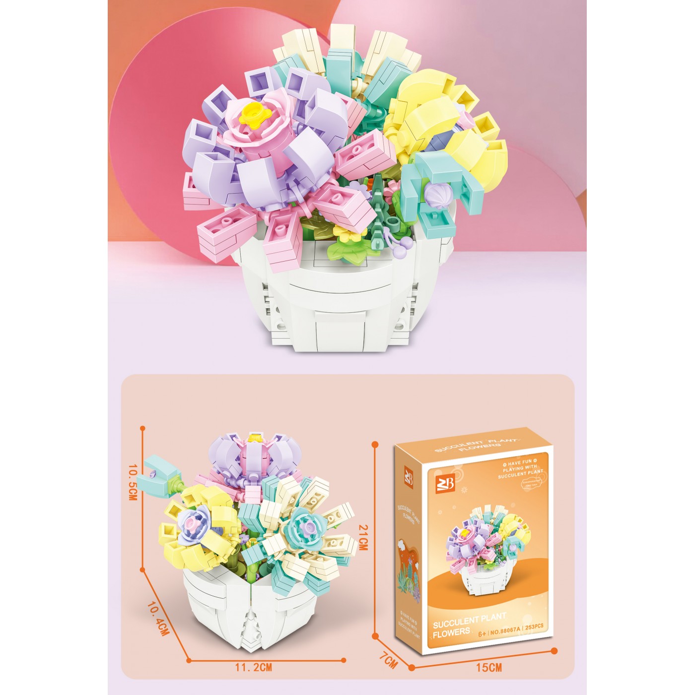 Sada kvetinových blokov, 253el.