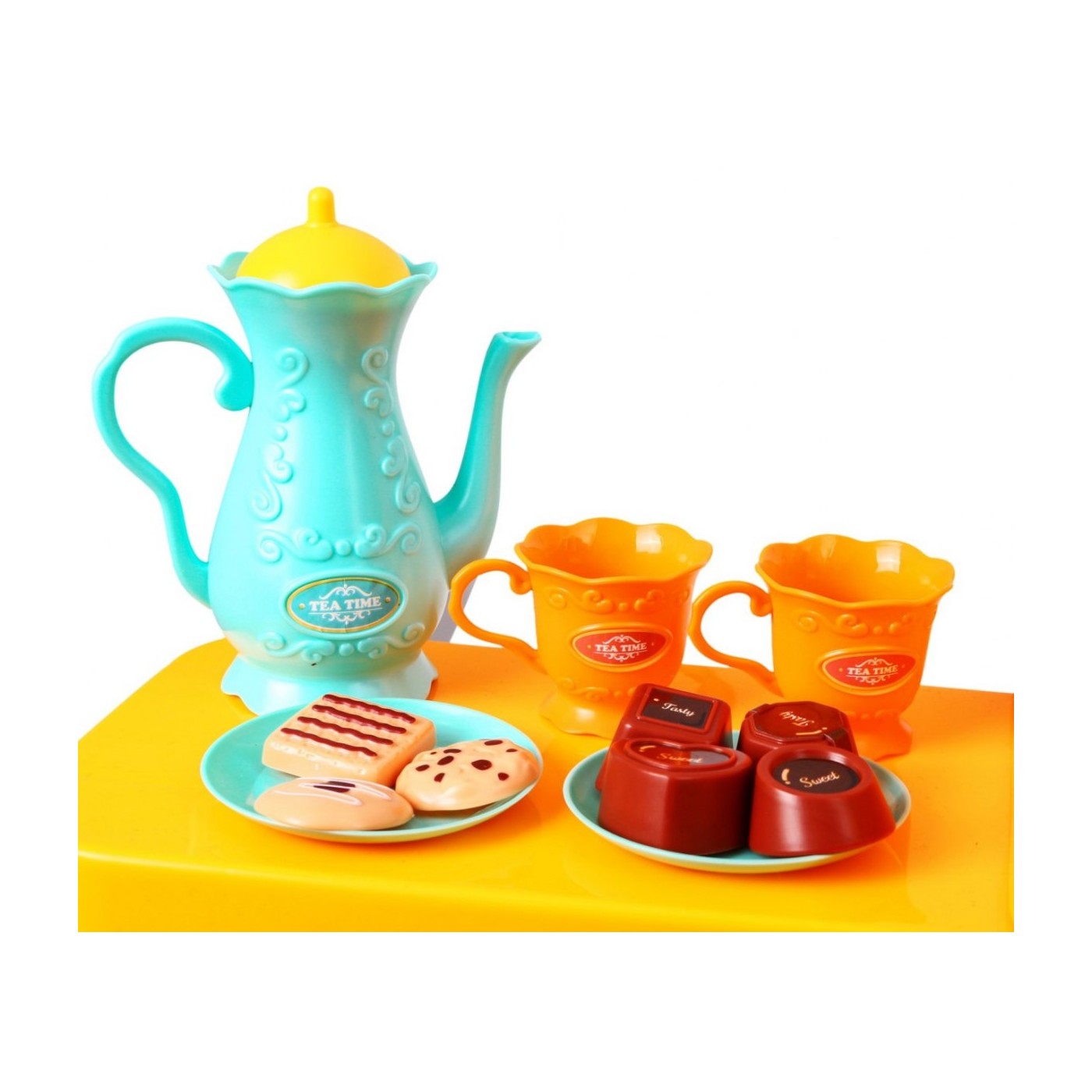 Kuchynský kútik 46 ks. Žltý Zástera Čiapka Kohútik s vodou