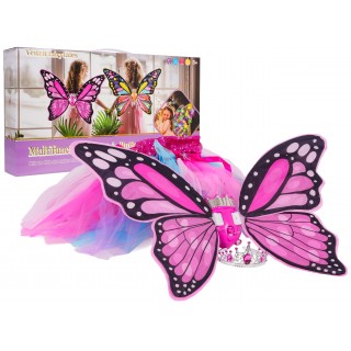 Set motýlích krídel + dúhové šaty