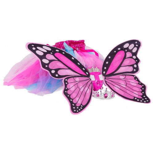 Set motýlích krídel + dúhové šaty