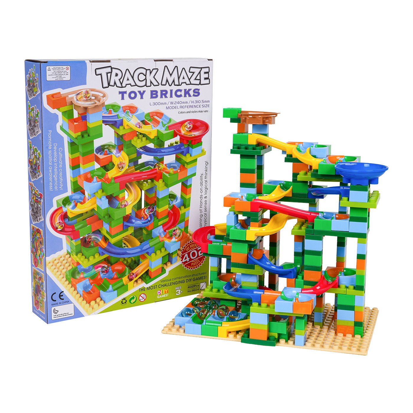 Sada blokov guľôčkových dráh 402 kusov.