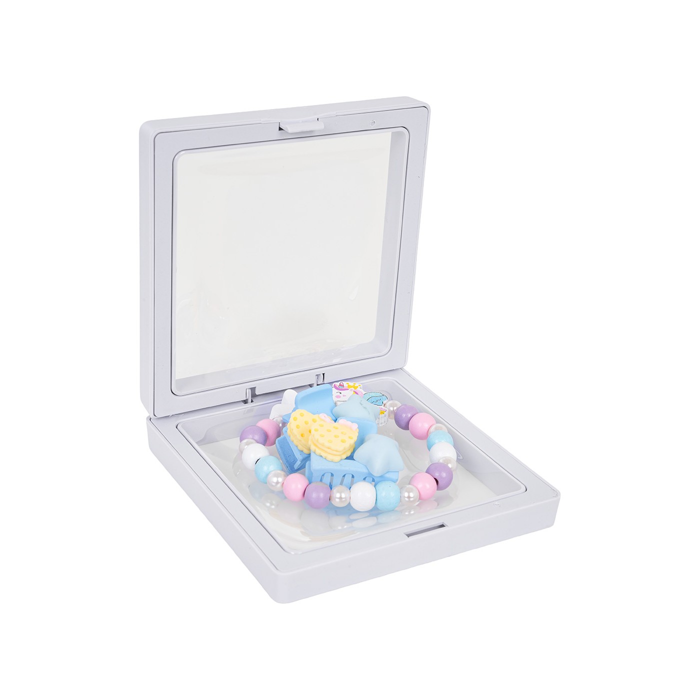 Sada šperkov s bielym kvetinovým jednorožcom