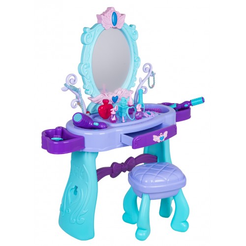 Fialový toaletný stolík Magic Princess