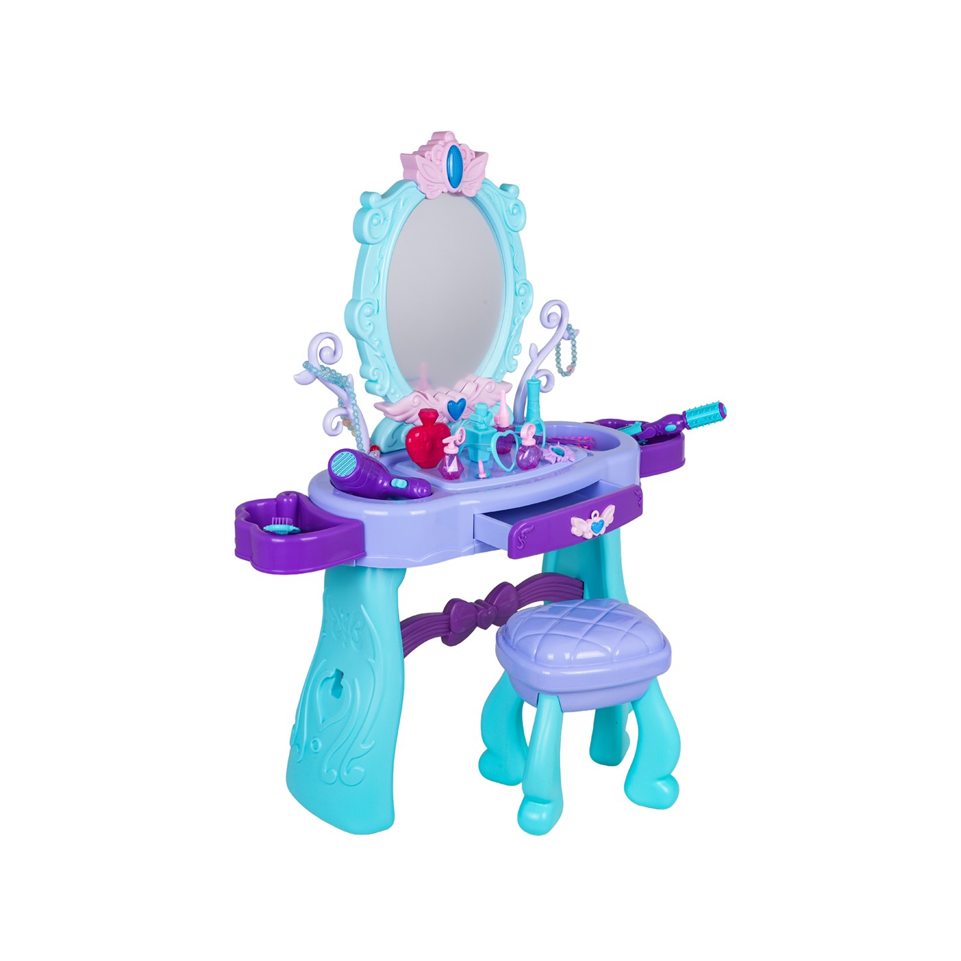 Fialový toaletný stolík Magic Princess