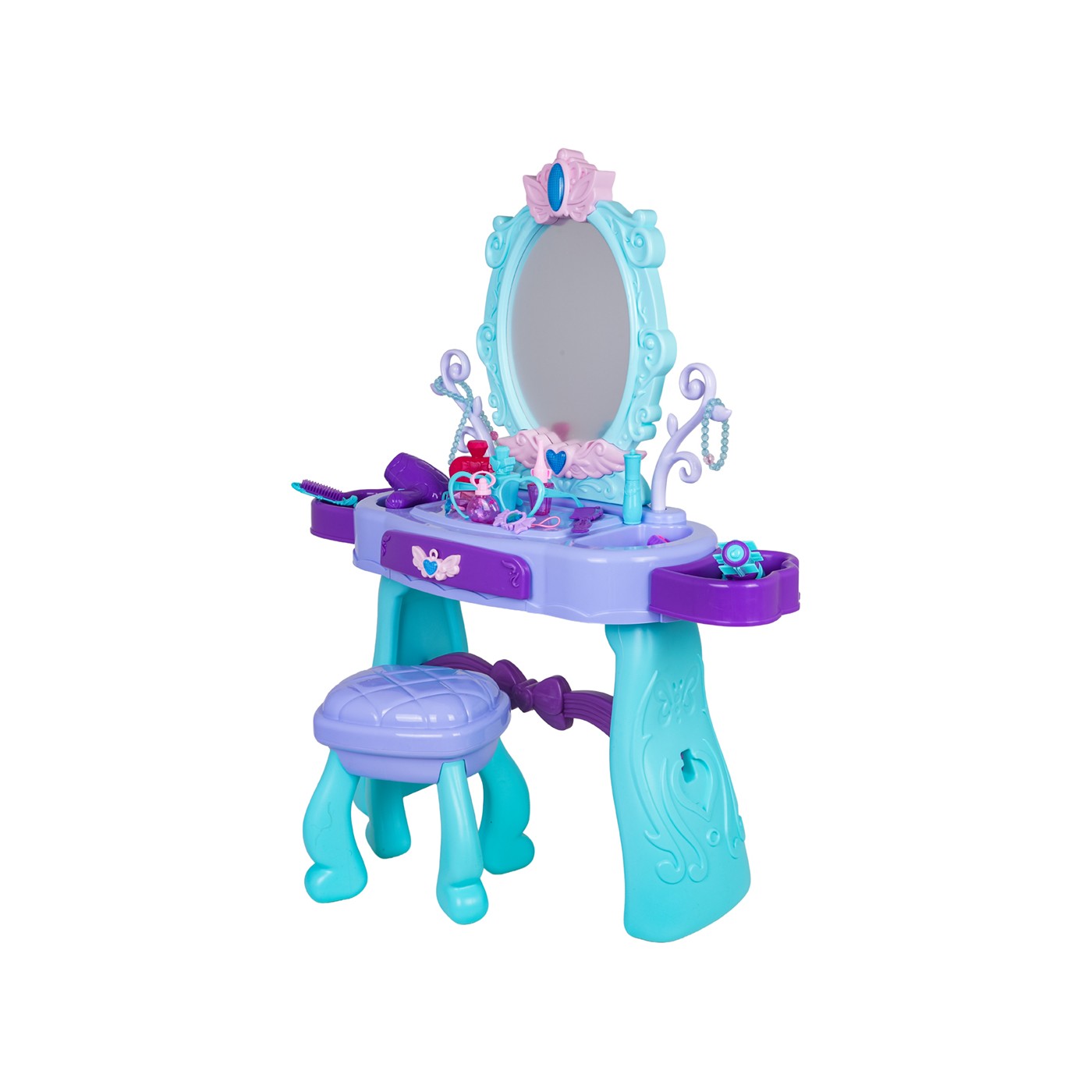 Fialový toaletný stolík Magic Princess