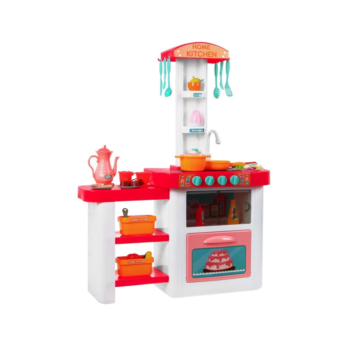 Kuchynský kútik 46 ks. Červený Kohútik s vodou Zástera Čiapka