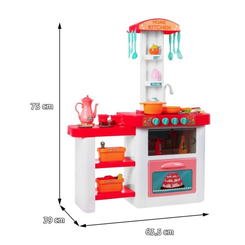 Kuchynský kútik 46 ks. Červený Kohútik s vodou Zástera Čiapka